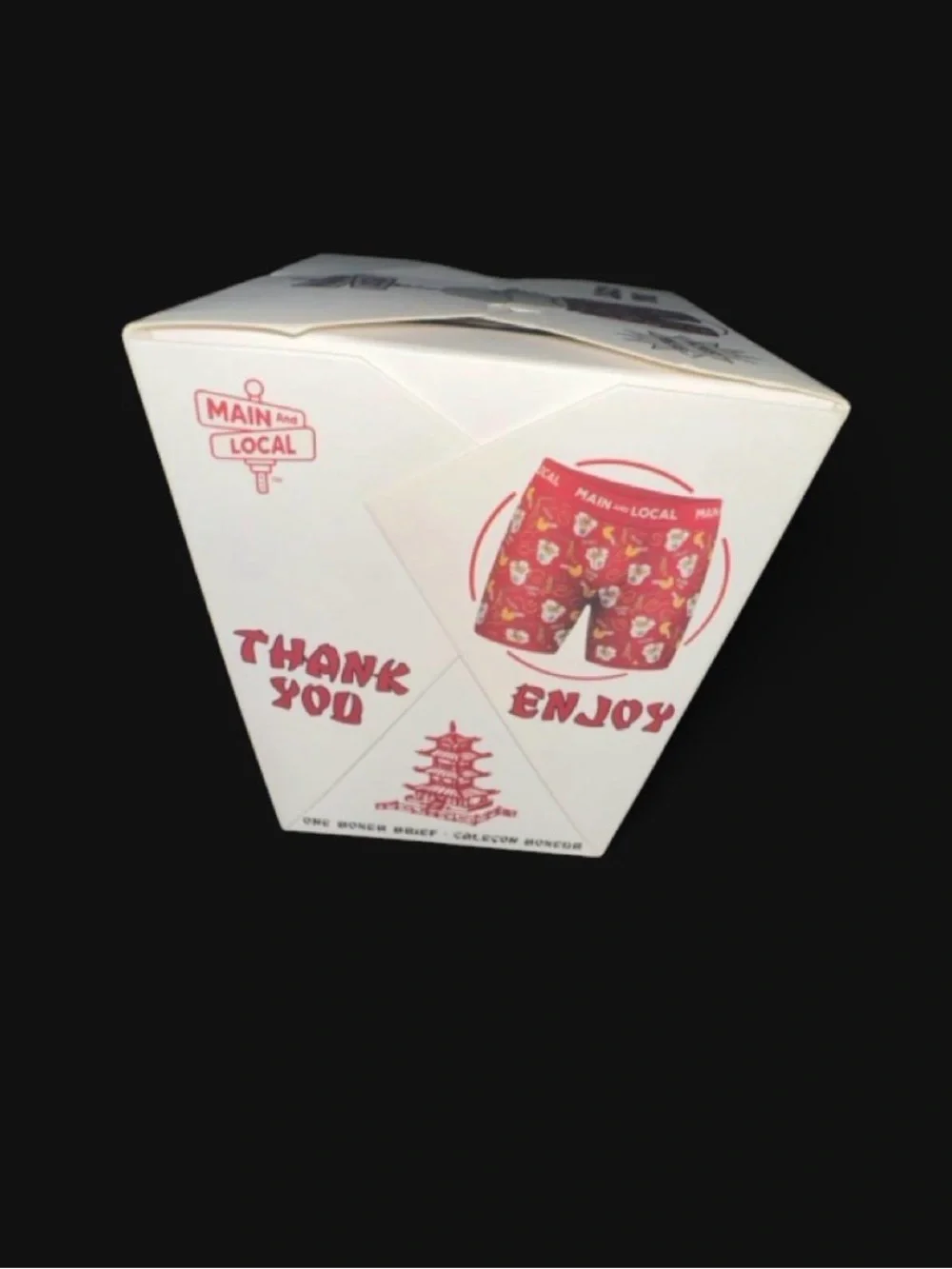 Lucky Fortune Boxers - White & Red - Men's Boxer Briefs